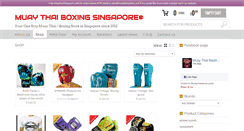 Desktop Screenshot of muaythaisgshop.com